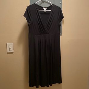 Motherhood maternity dress, black, elegant, super soft and breathable.